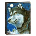 Clean Choice 8511114-12 Snow Tracks Art by Laura Seeley on Wooden Board Wall Decor CL3501299